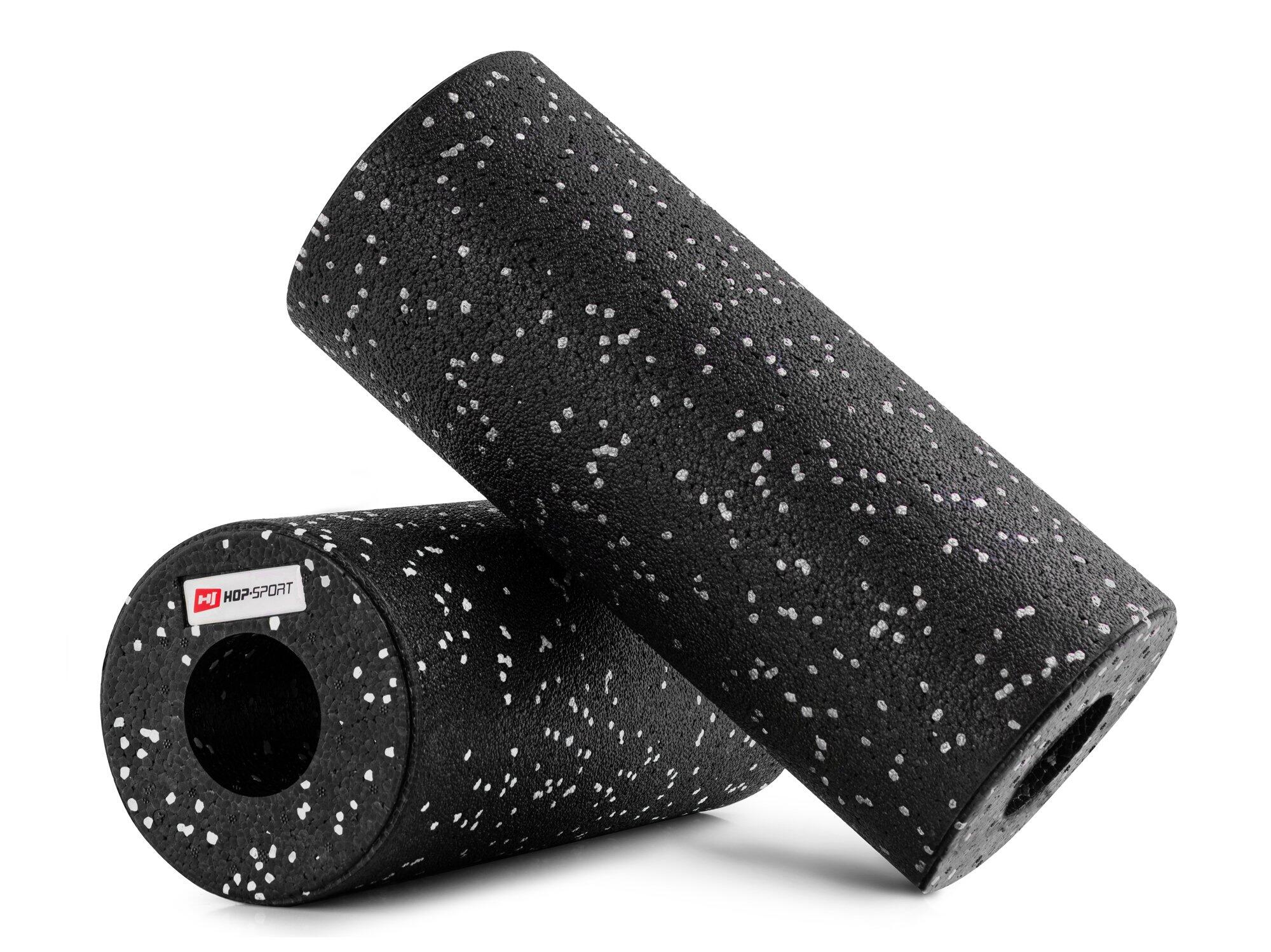 Rodillo de masaje EPP hueco 33cm negro-blanco 2/7