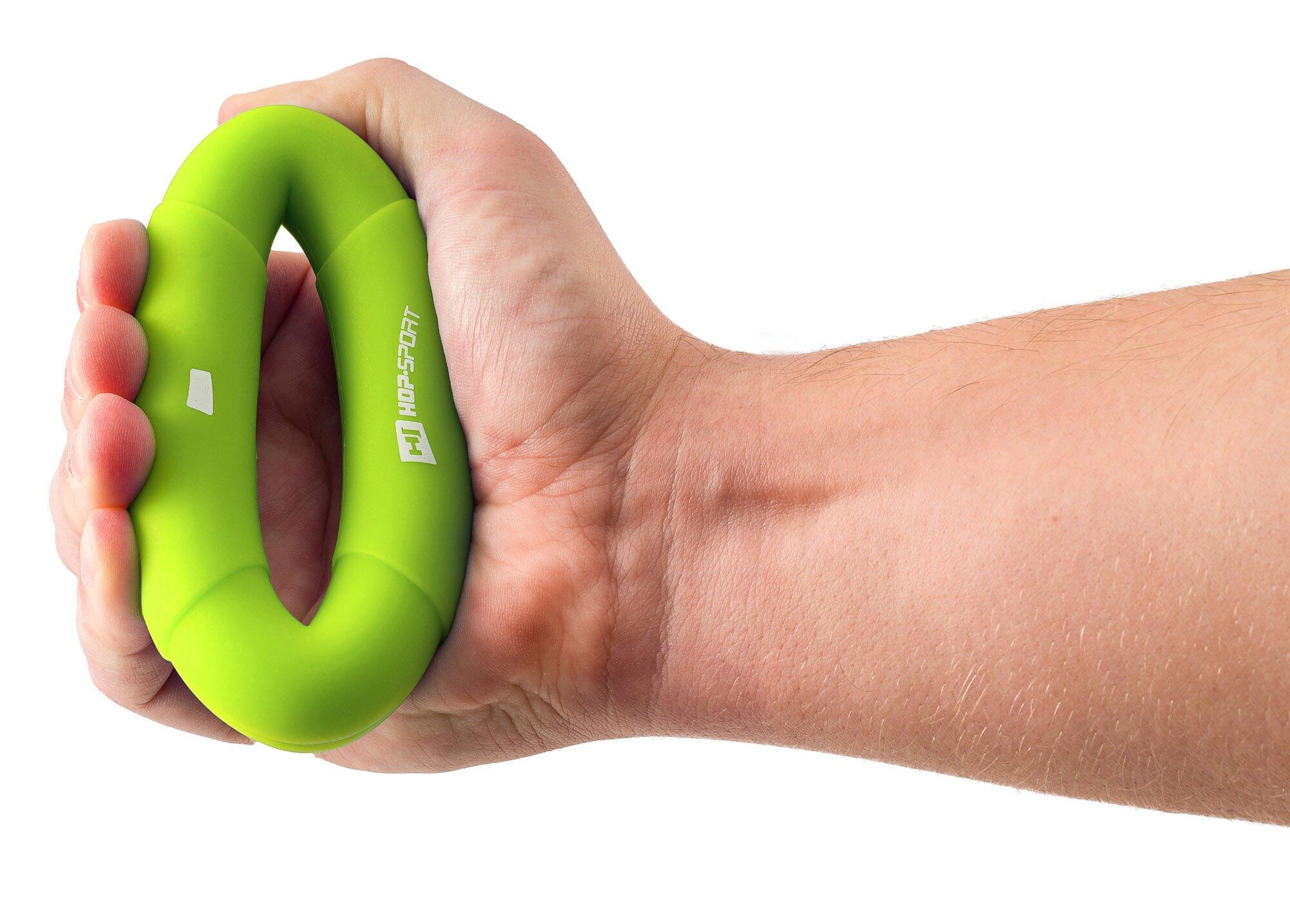 HOP-SPORT Exerciseur de main ovale 13,6 kg, anneau d’entraînement en silicone 4/6