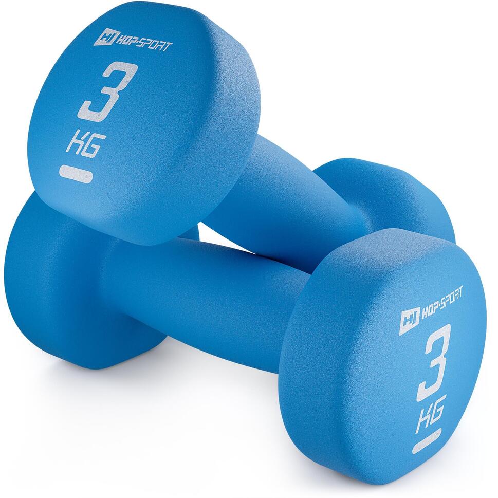 Zestaw hantelek żeliwnych neoprenowych 2x3kg