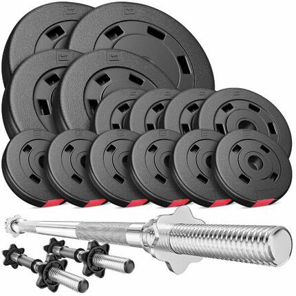 Set aus Verbundgewichten Langhantel Hop-Sport Premium 58kg
