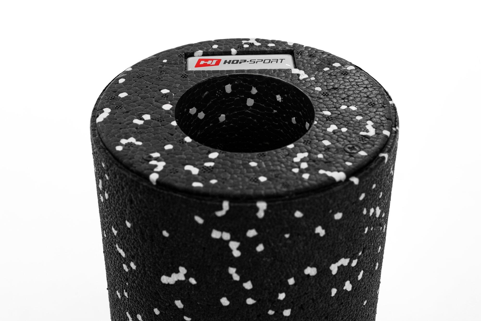Rodillo de masaje EPP hueco 33cm negro-blanco 3/7