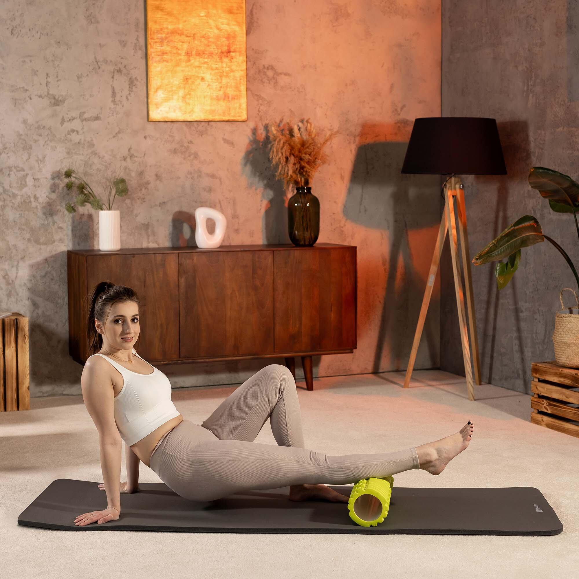 Tapettino per fitness, yoga o pilates NBR 1cm - nero - 190x60 cm 2/7