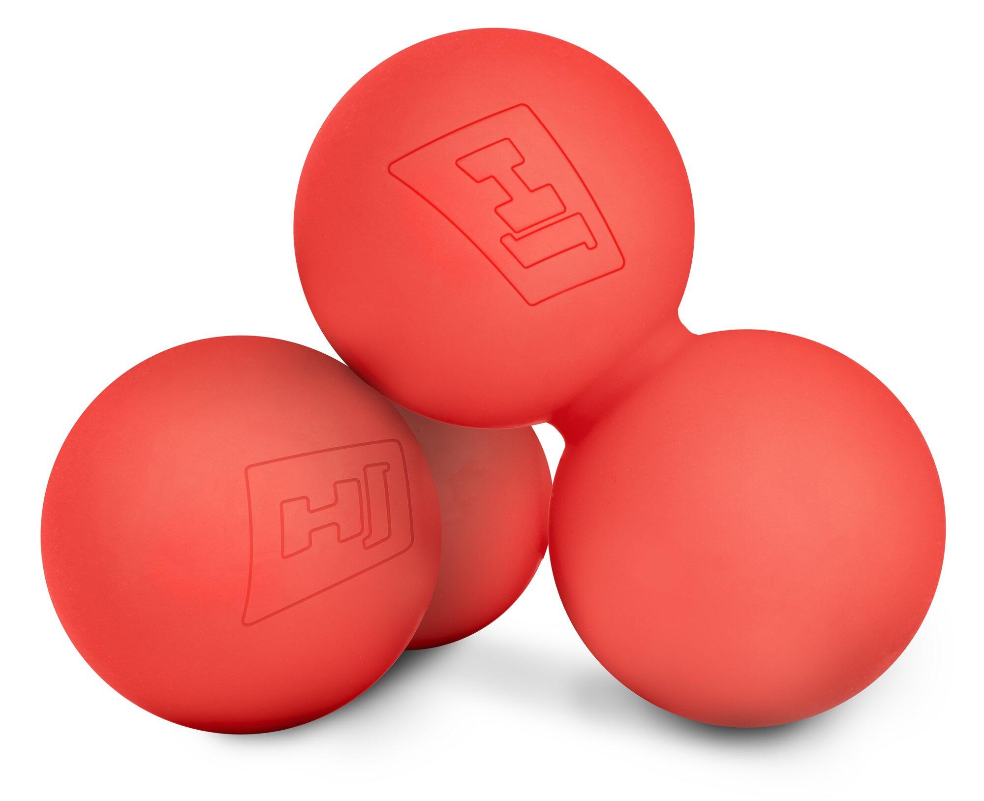 Balle de massage Hop-Sport HS-S063DMB en silicone double 3/4