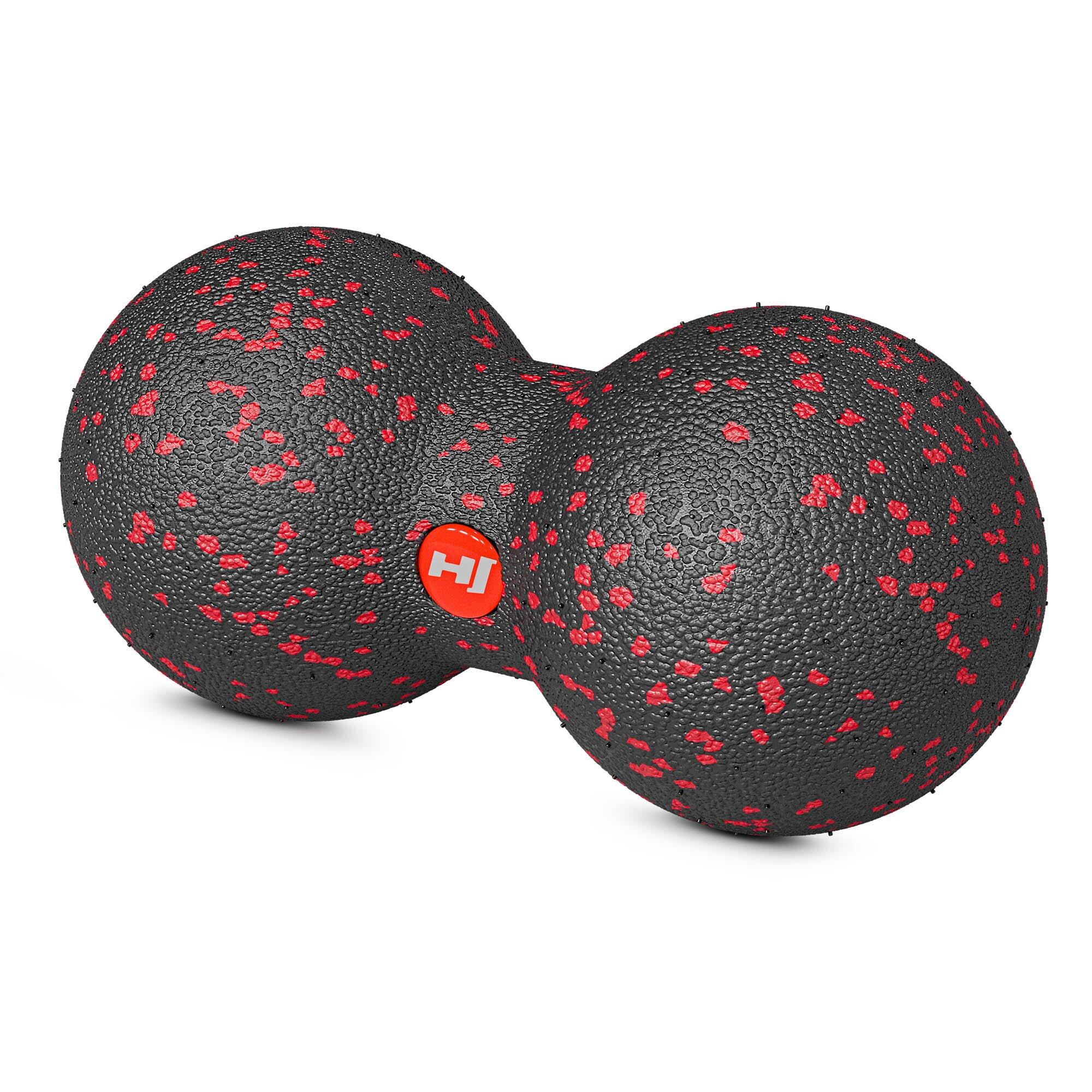 Pelota de masaje EPP 8cm doble negro-rojo 2/7