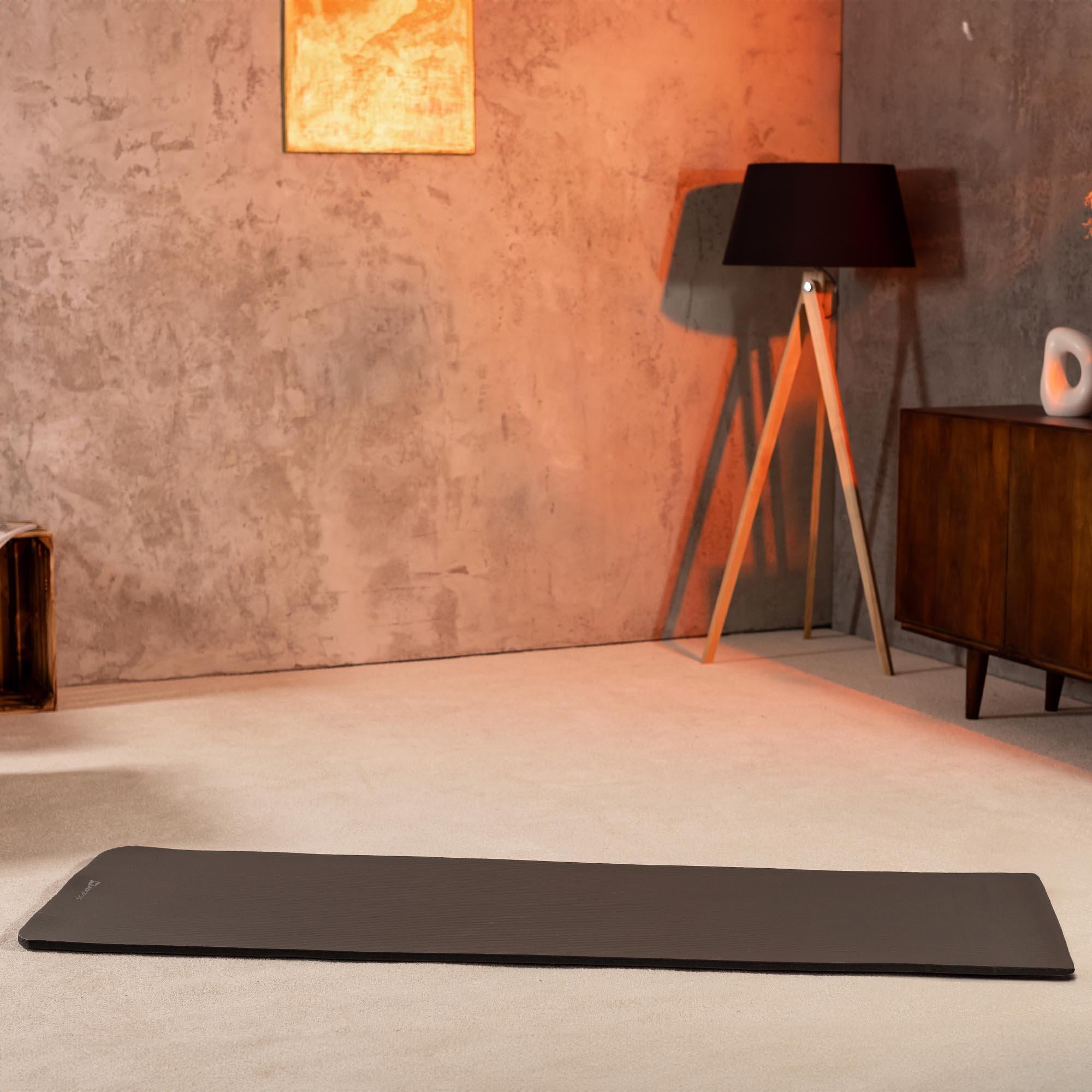 Tapettino per fitness, yoga o pilates NBR 1cm - nero - 190x60 cm 5/7