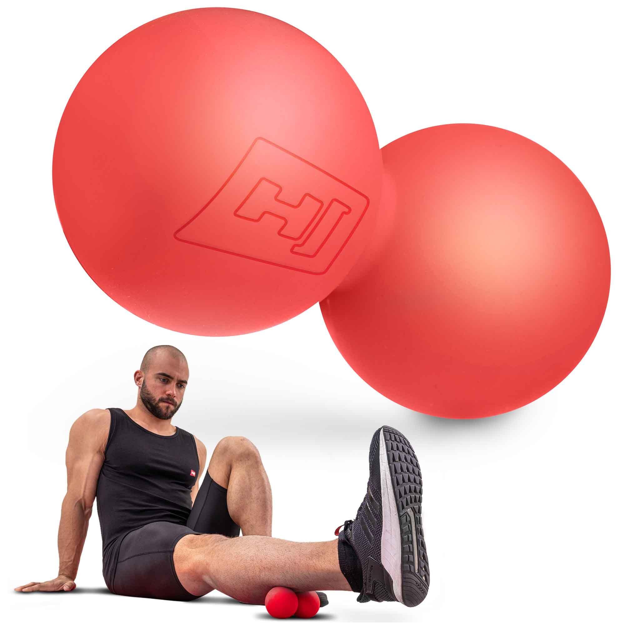 Balle de massage Hop-Sport HS-S063DMB en silicone double 4/4