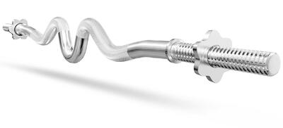 Sterk gebogen halterstang hop-sport 120 cm (30 mm)