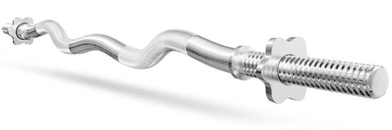 Barre de musculation Hop-Sport 120 cm (30 mm) légèrement courbée