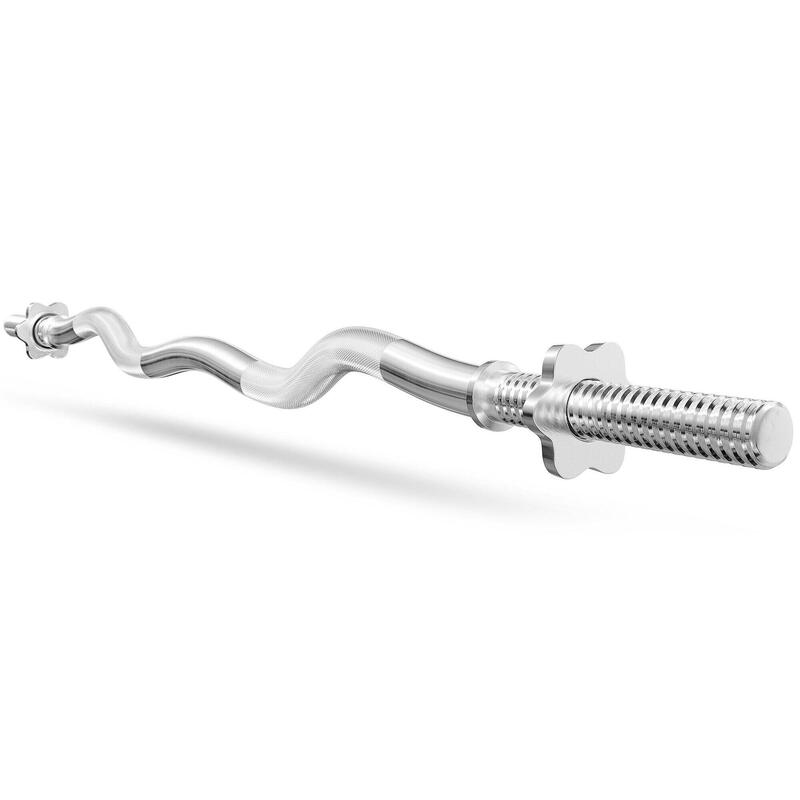 Gryf do treningu siłowego Hop-Sport 120 cm (30 mm) lekko łamany