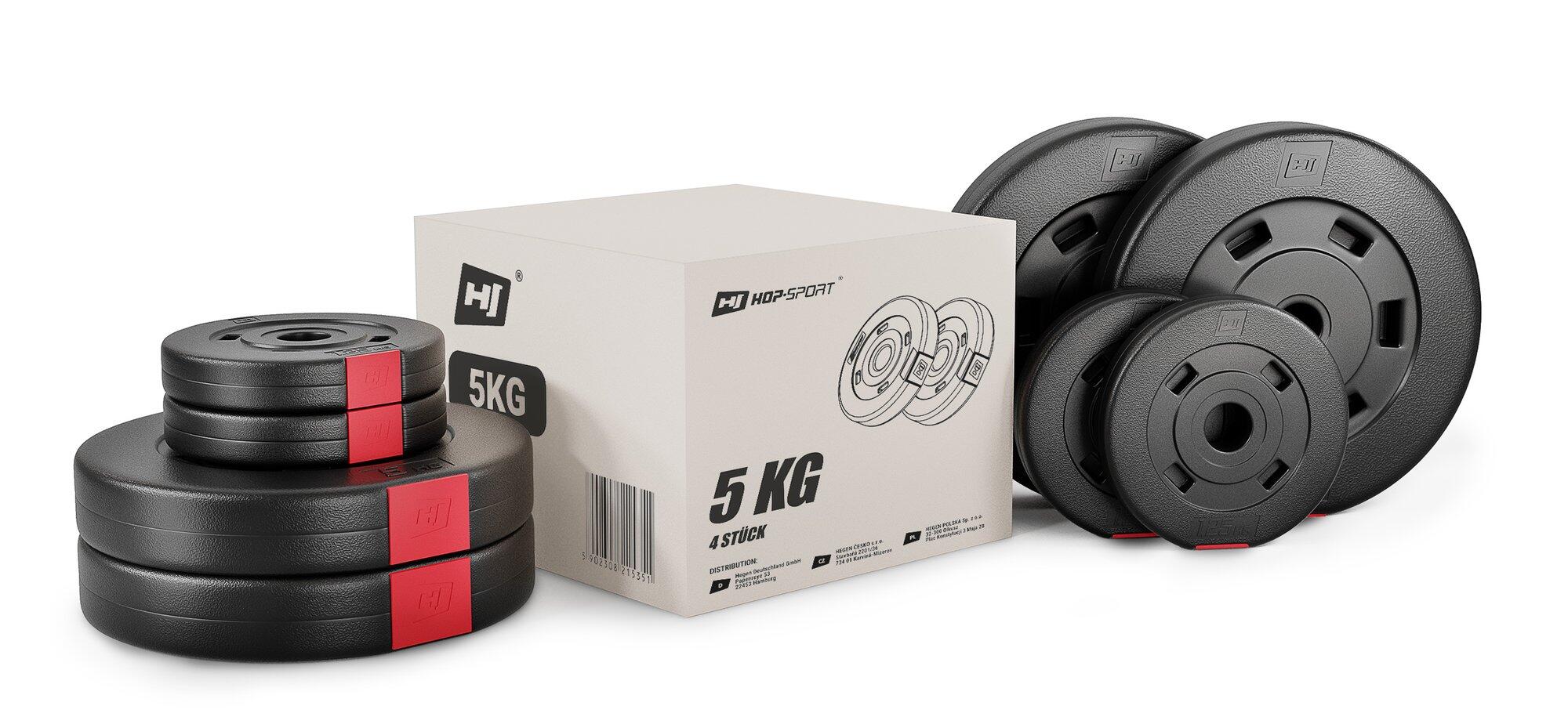 Set di pesi compositi per allenamento 4x5kg 3/7