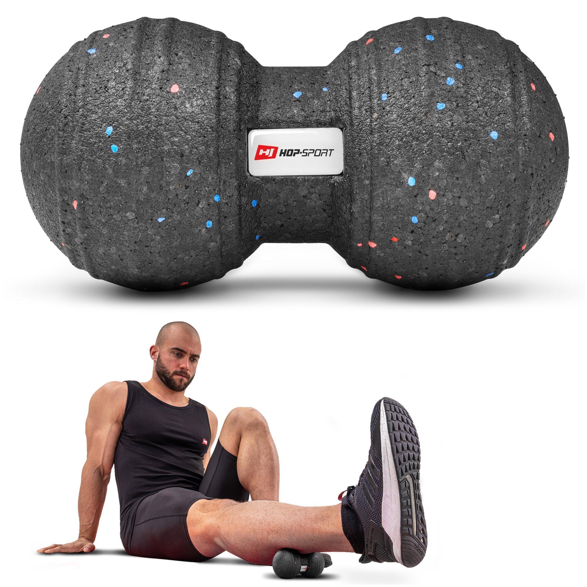 Dubbele massagebal Hop-Sport EPP 8cm 6/6