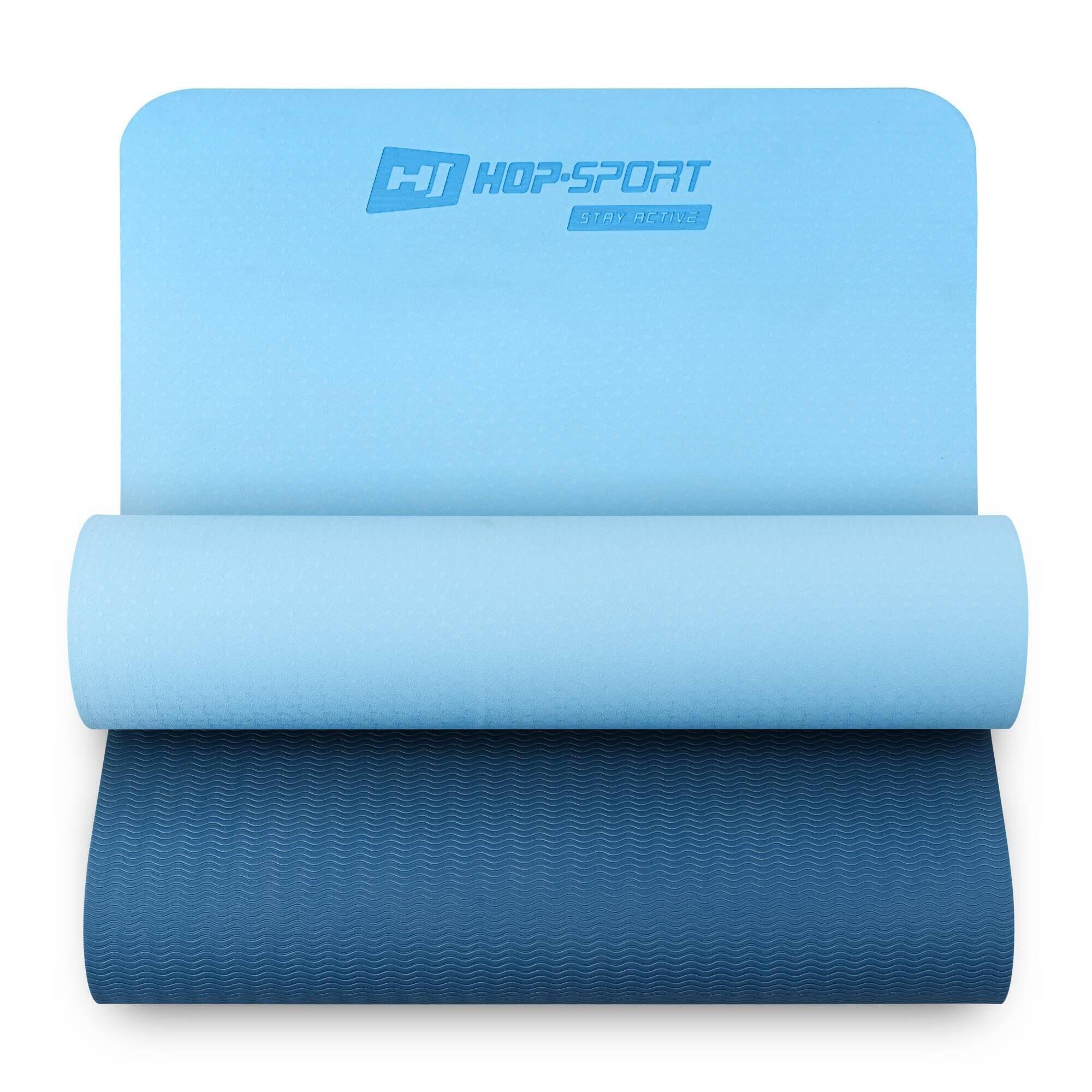 Hop-sport - Tapis De Fitness Hop-sport Tpe 0,6cm, Antidérapant - Tapis De Sol (mousse) - Bleu - 183 Cm - Decathlon