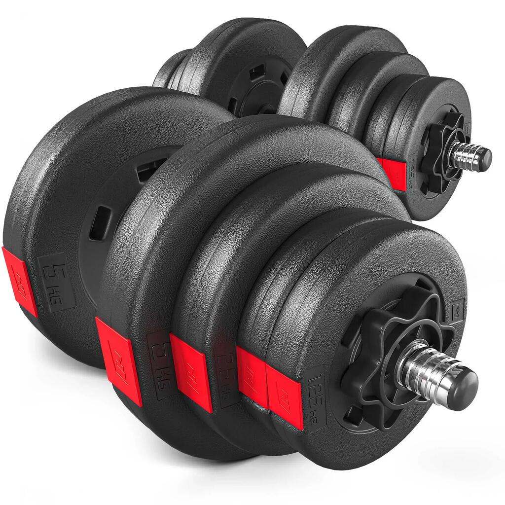 Комплект дъмбели за силови тренировки 2x20kg Hop-Sport HS-CD2x20