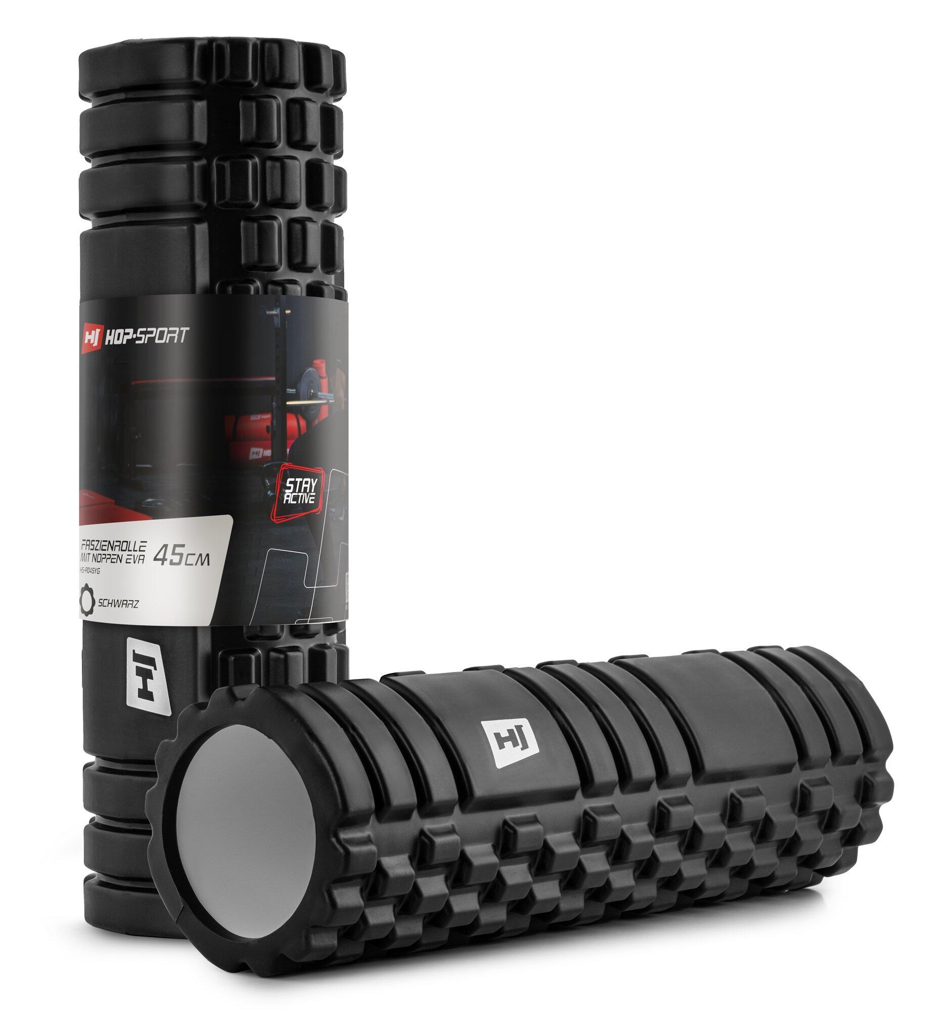 HOP-SPORT Rullo per massaggio EVA 45cm nero, roller