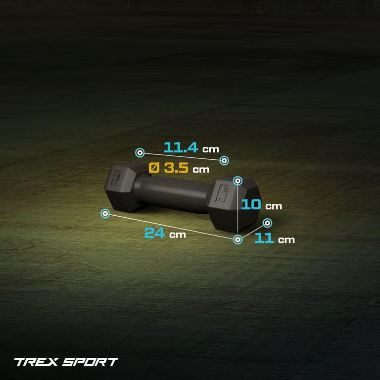 Set d'haltères en bitume Trex Sport TX-001CD 2×1 kg pour musculation 6/7