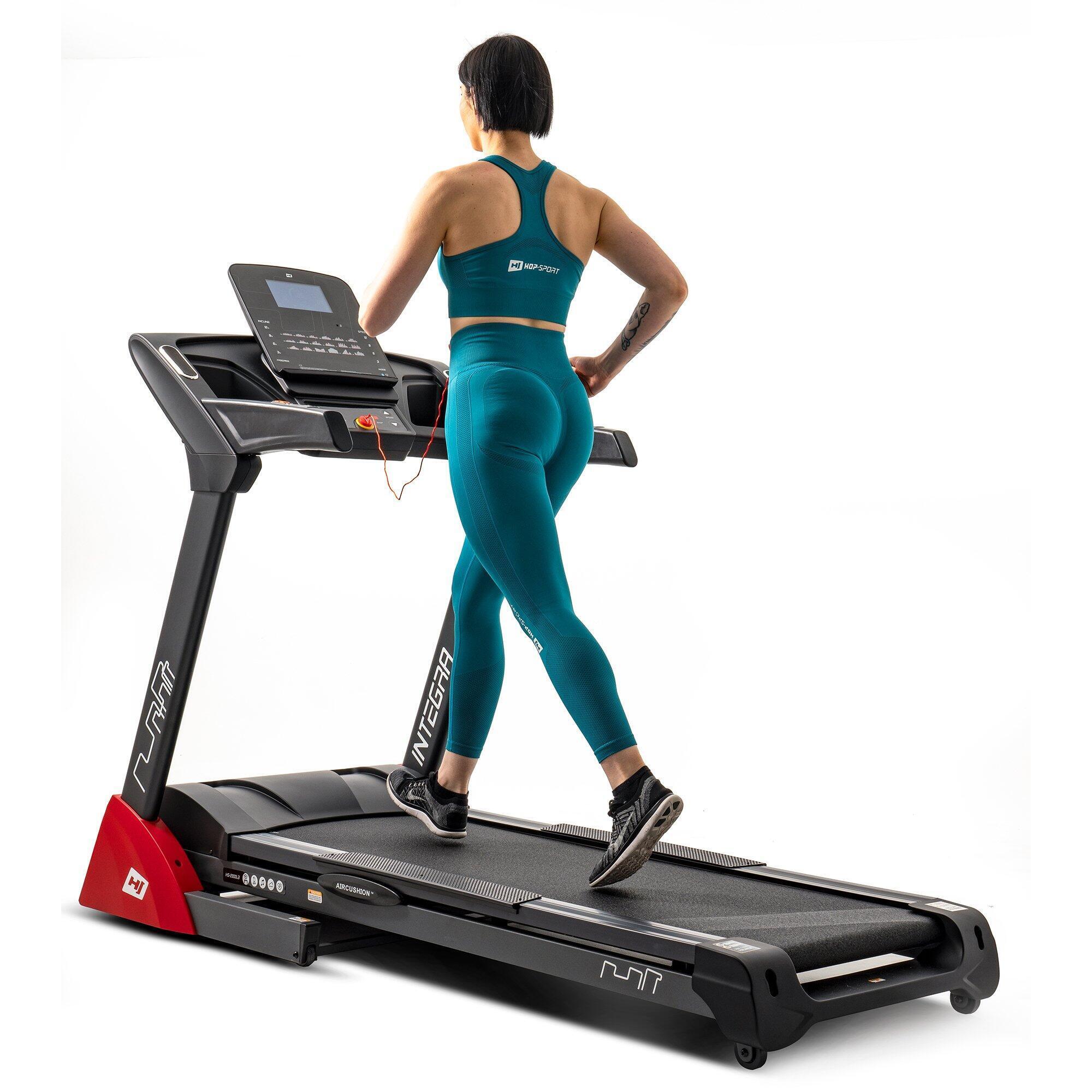 Hop-sport - Tapis De Course Électrique Hop-sport Integra - Tapis De Course - Noir|rouge - Taille Unique - Decathlon