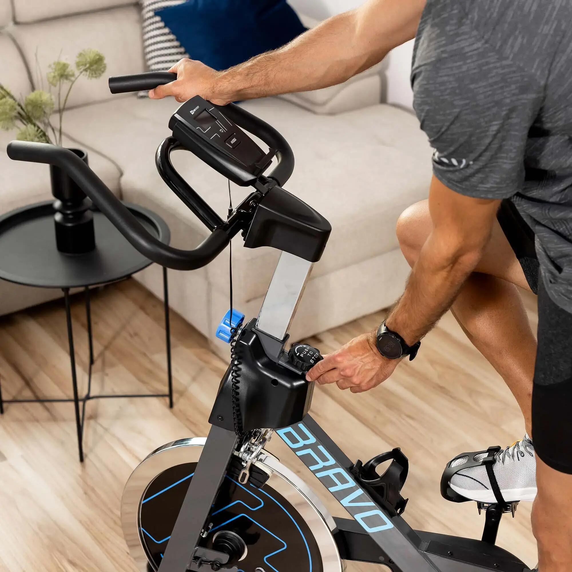 Stationäres-Trainingsfahrrad Indoor Bike Hop-Sport Bravo 5/7