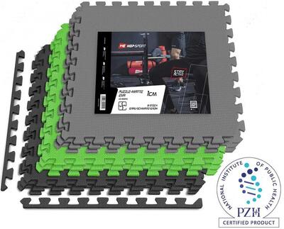 Puzzelmat 1cm hop-sport- 9st 180x180cm