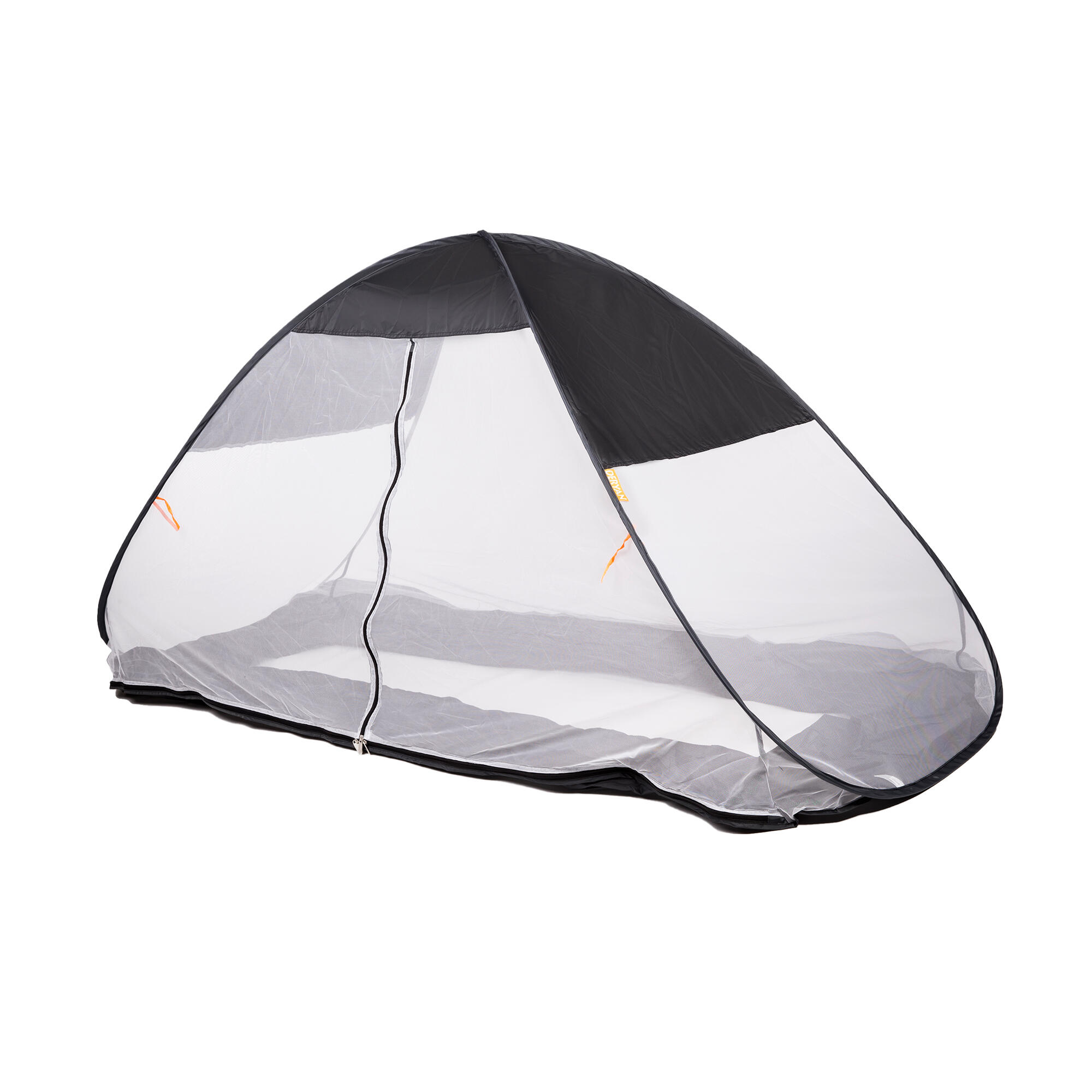 Tenda da letto di lusso con zanzariera - Pop-Up - 200x90 cm - Grigio 7/7