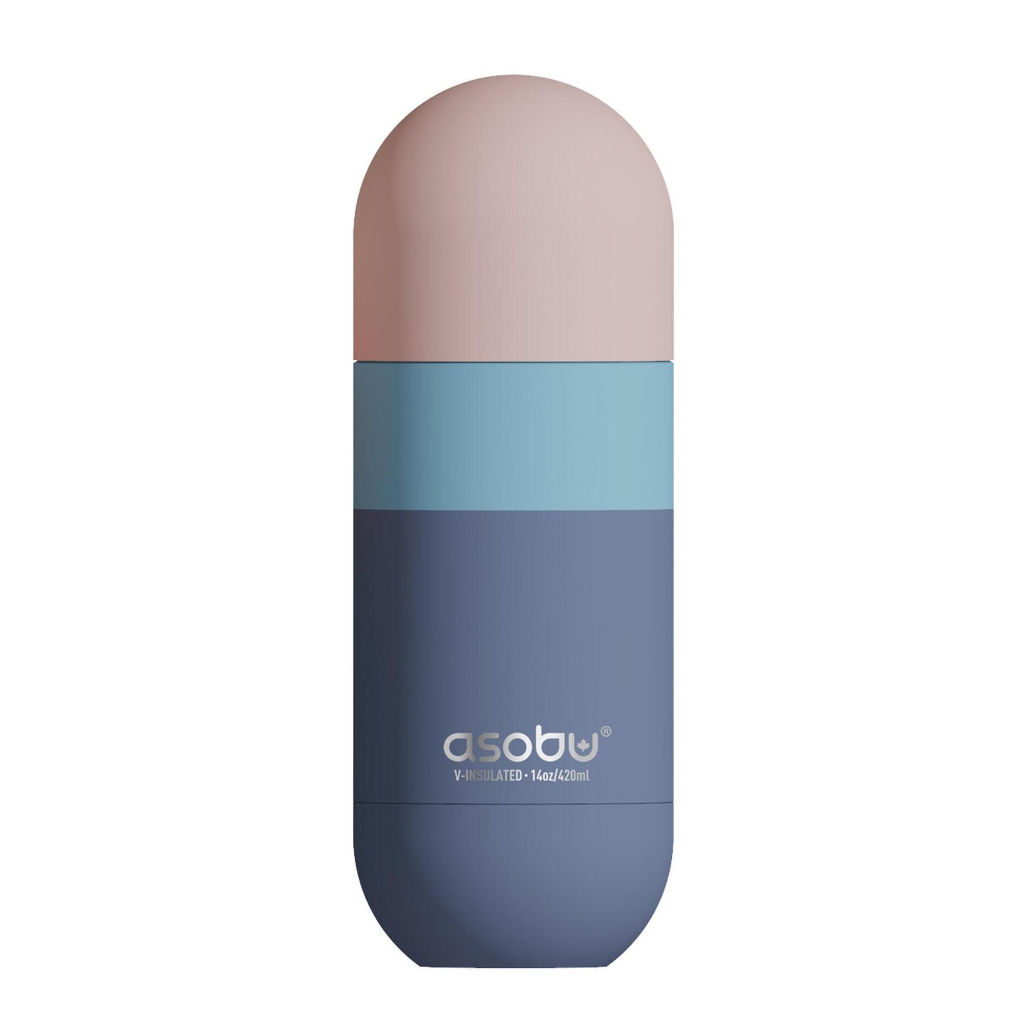 ASOBU Cestovní termoska Asobu Orb 420 ml – Pastel Blue, s keramickou vrstvou
