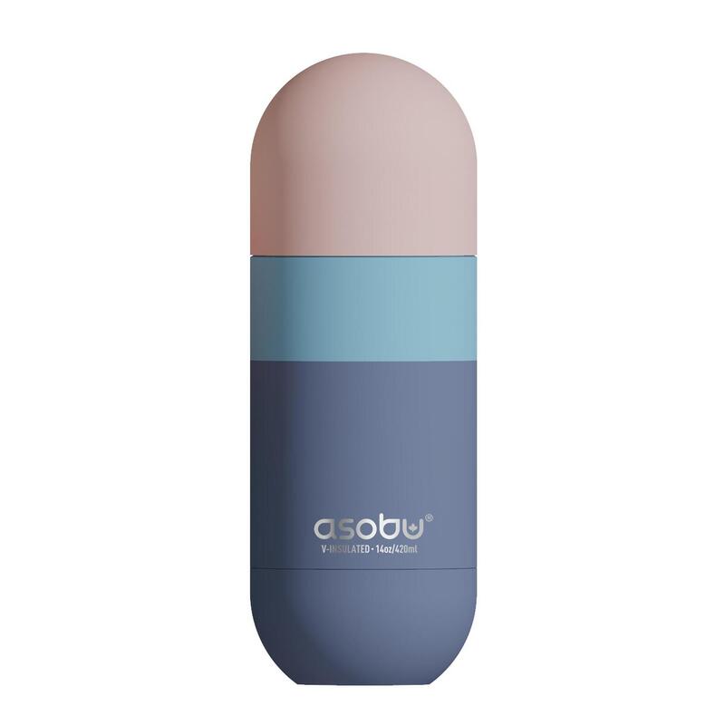 Cestovní termoska Asobu Orb 420 ml – Pastel Blue, s keramickou vrstvou