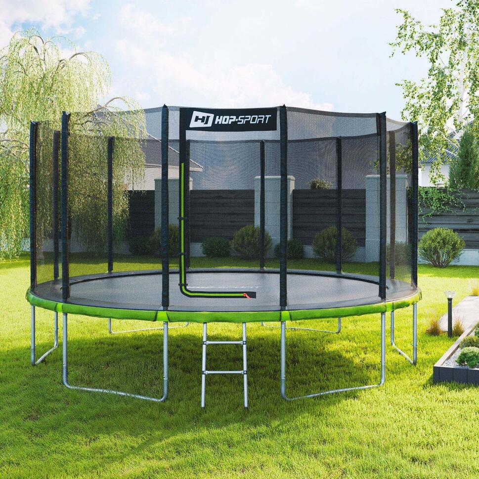 Trampolina 14ft (427cm) Hop-Sport HS-T14A z siatką zewnętrzną