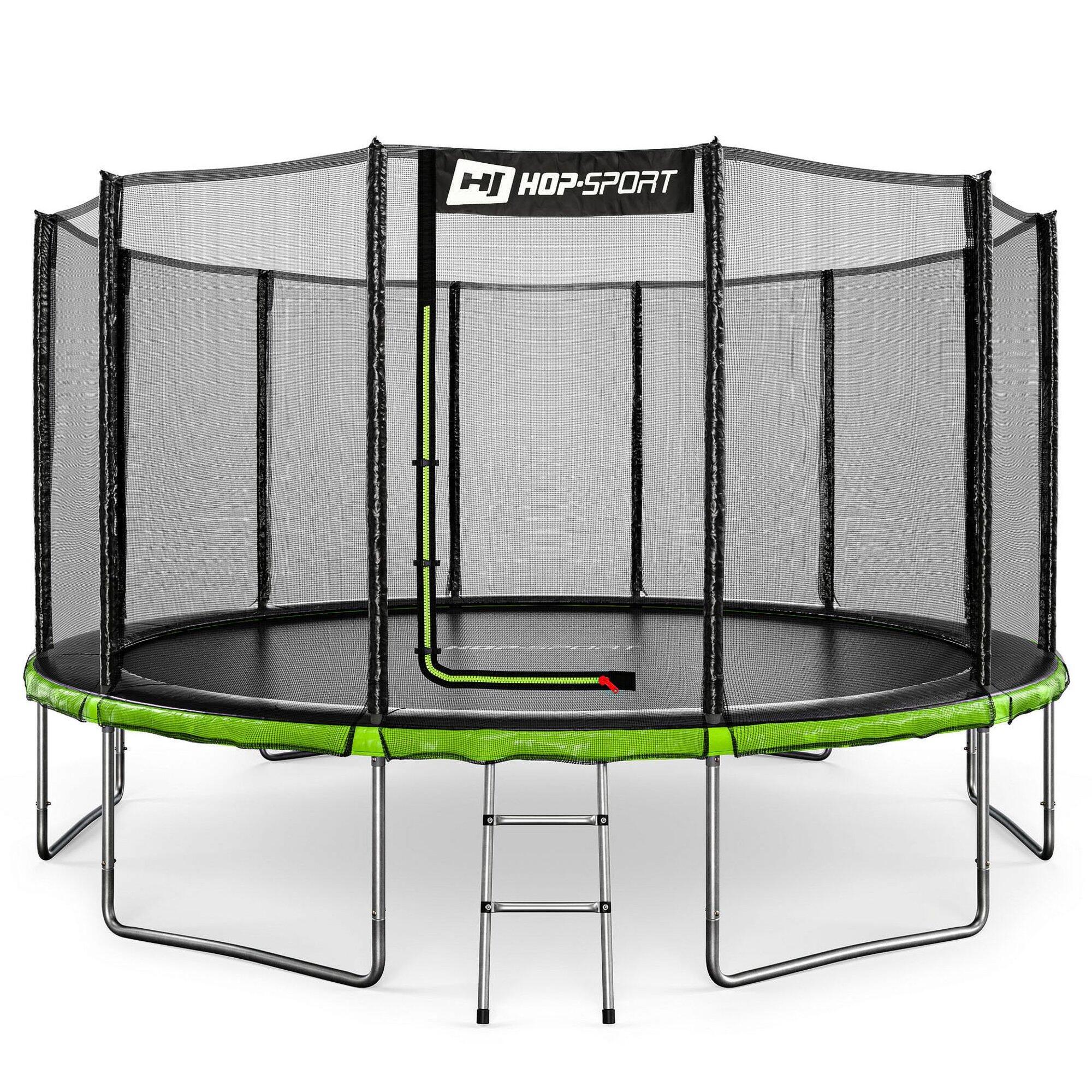 Trampoline de jardin 14ft 427cm HS-T14A échelle et filet de protection extérieur 7/7