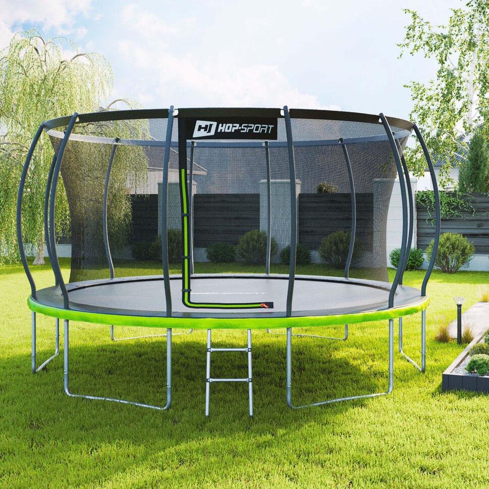 Trampolina dynia 14ft (427cm) Hop-Sport HS-PT14I pumpkin z siatką wewnętrzną