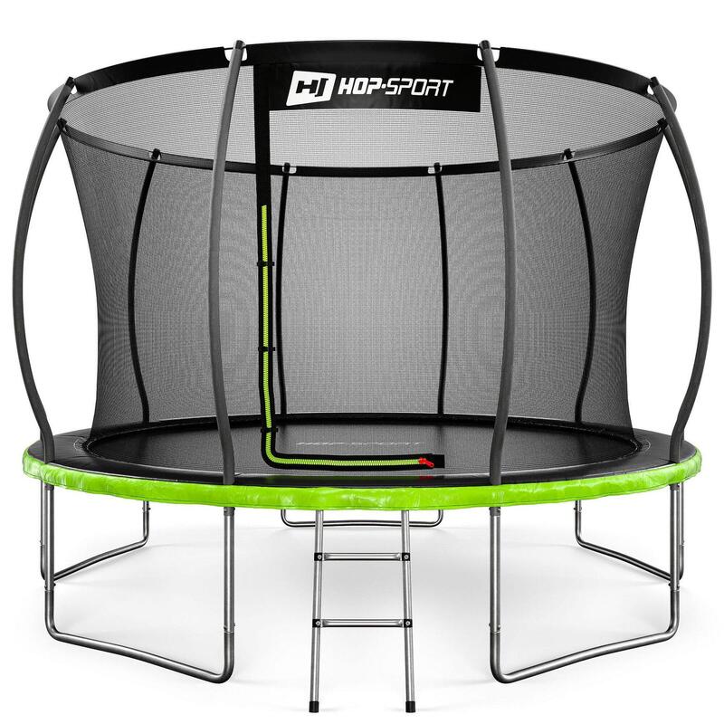 Trampolina ogrodowa 12ft (366cm) czarno-zielona pumpkin - z siatką wewnętrzną