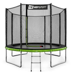 Trampoline 10ft (305cm) Hop-Sport HS-T10A avec filet extérieur