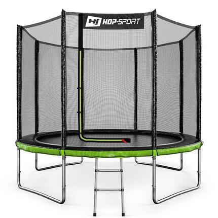 Trampoline 10ft (305cm) Hop-Sport HS-T10A avec filet extérieur