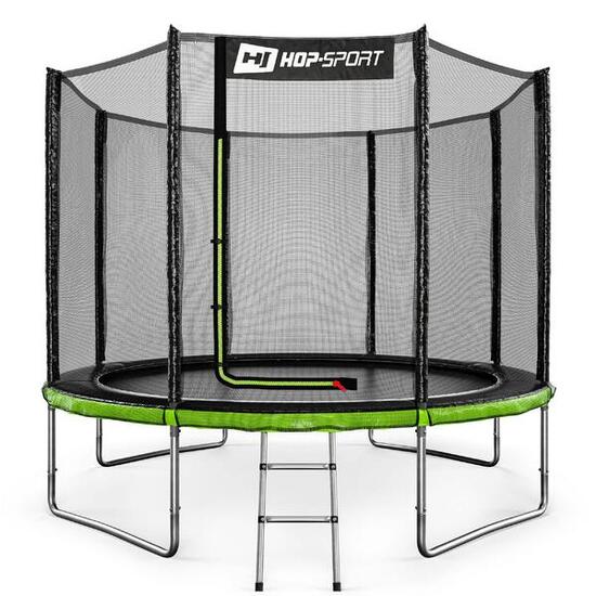 Trampoline 10ft (305cm) Hop-Sport HS-T10A avec filet extérieur