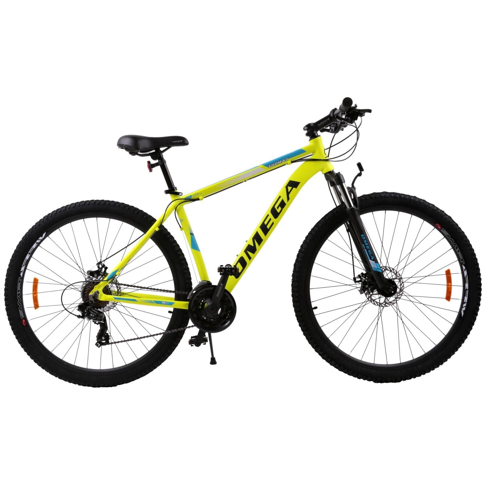 OMEGA BIKES Bicicletta mountainbike Omega Thomas 29", telaio 49 cm, giallo