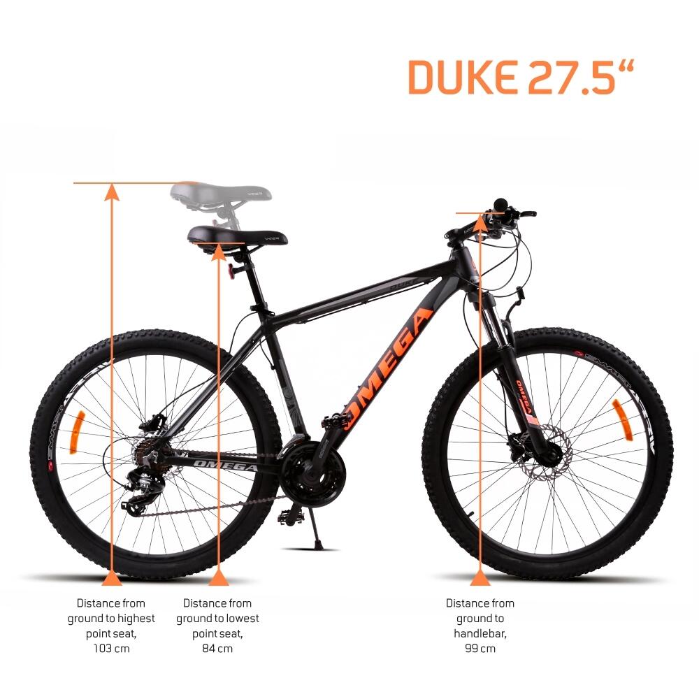 Bicicletta mountain bike Omega Duke 27.5", telaio 49 cm, freni a disco idraulici 3/3