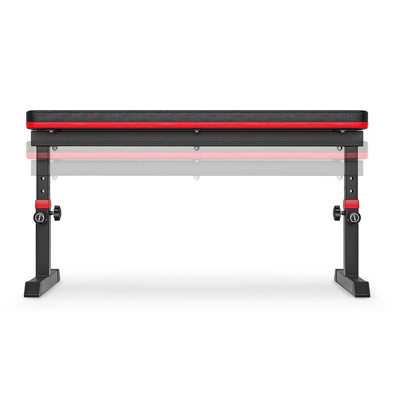 Bancă de exerciții Hop-Sport HS-1025 plată reglabilă
