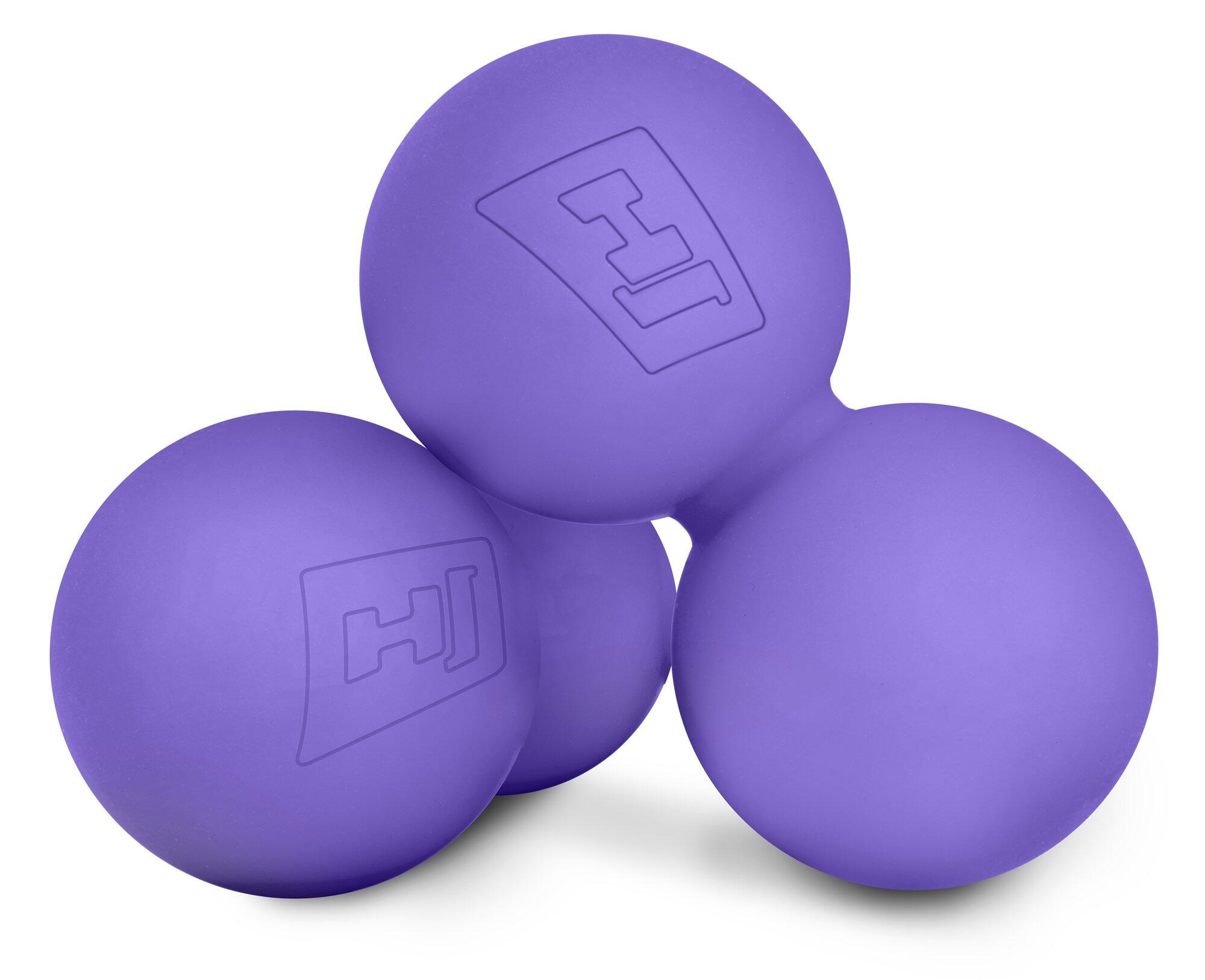Balle de massage Hop-Sport HS-S063DMB double en silicone 6/7