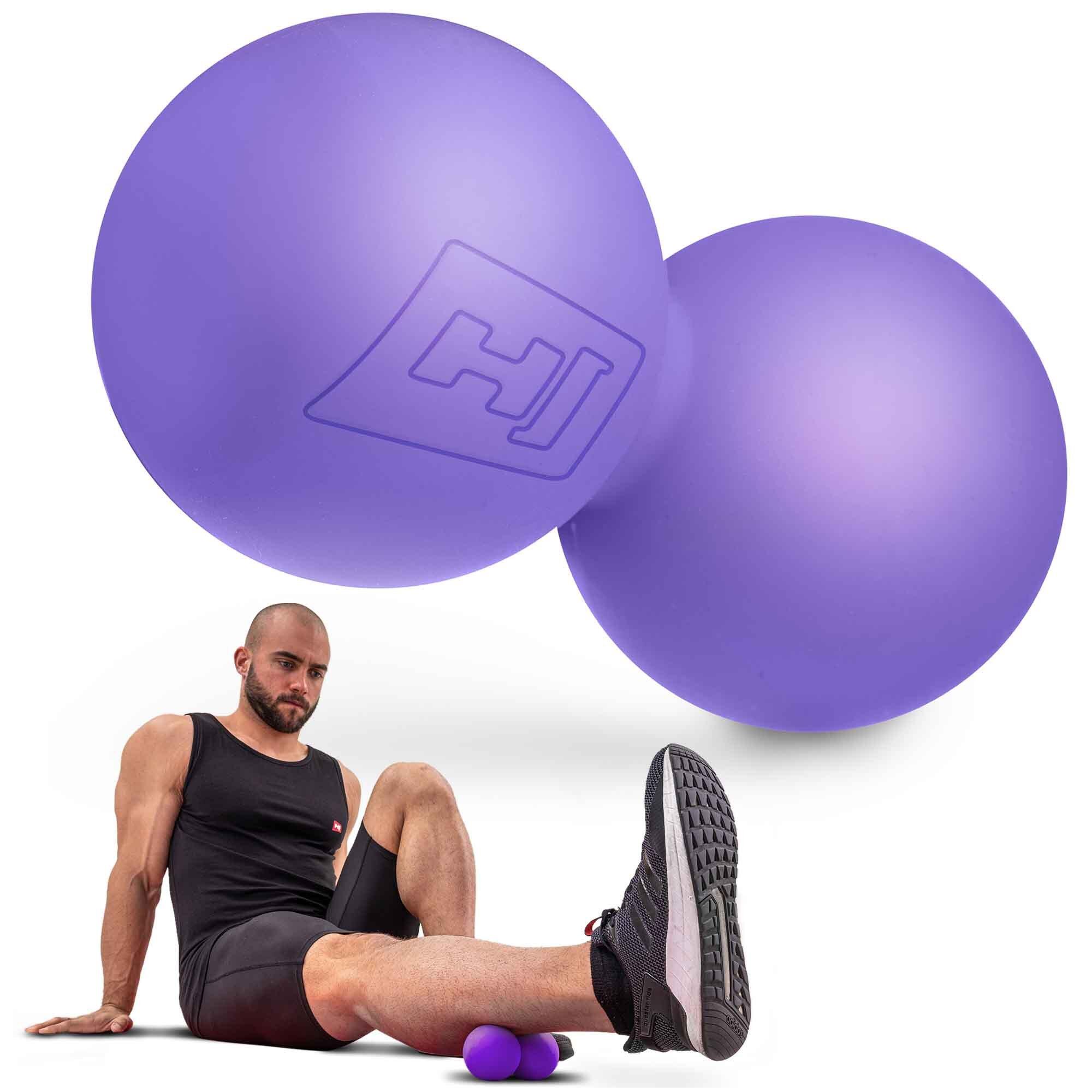 Balle de massage Hop-Sport HS-S063DMB double en silicone 7/7