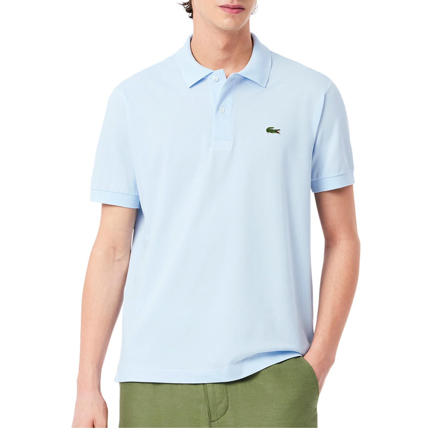 LACOSTE Polo Uomo   Polo celeste PH9851-T01