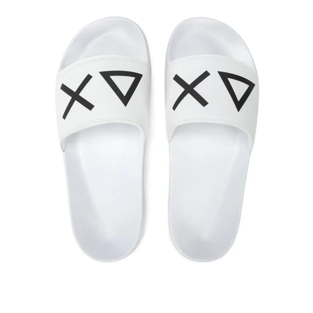 Мъжки - Sun68 Slippers Logo - X35102-01 - Бяло