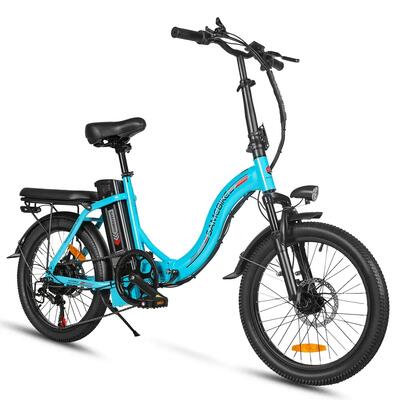 Vouwbare elektrische fiets samebike cy20-ft, 36v 12ah batterij, 20 inch wielen