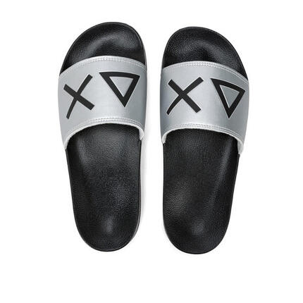 Sun 68 - Pantuflas con logo negro/plateado X35102-1144