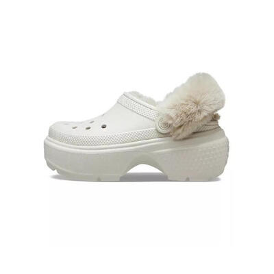 Crocs - Zueco forrado Stomp beige 208546-160