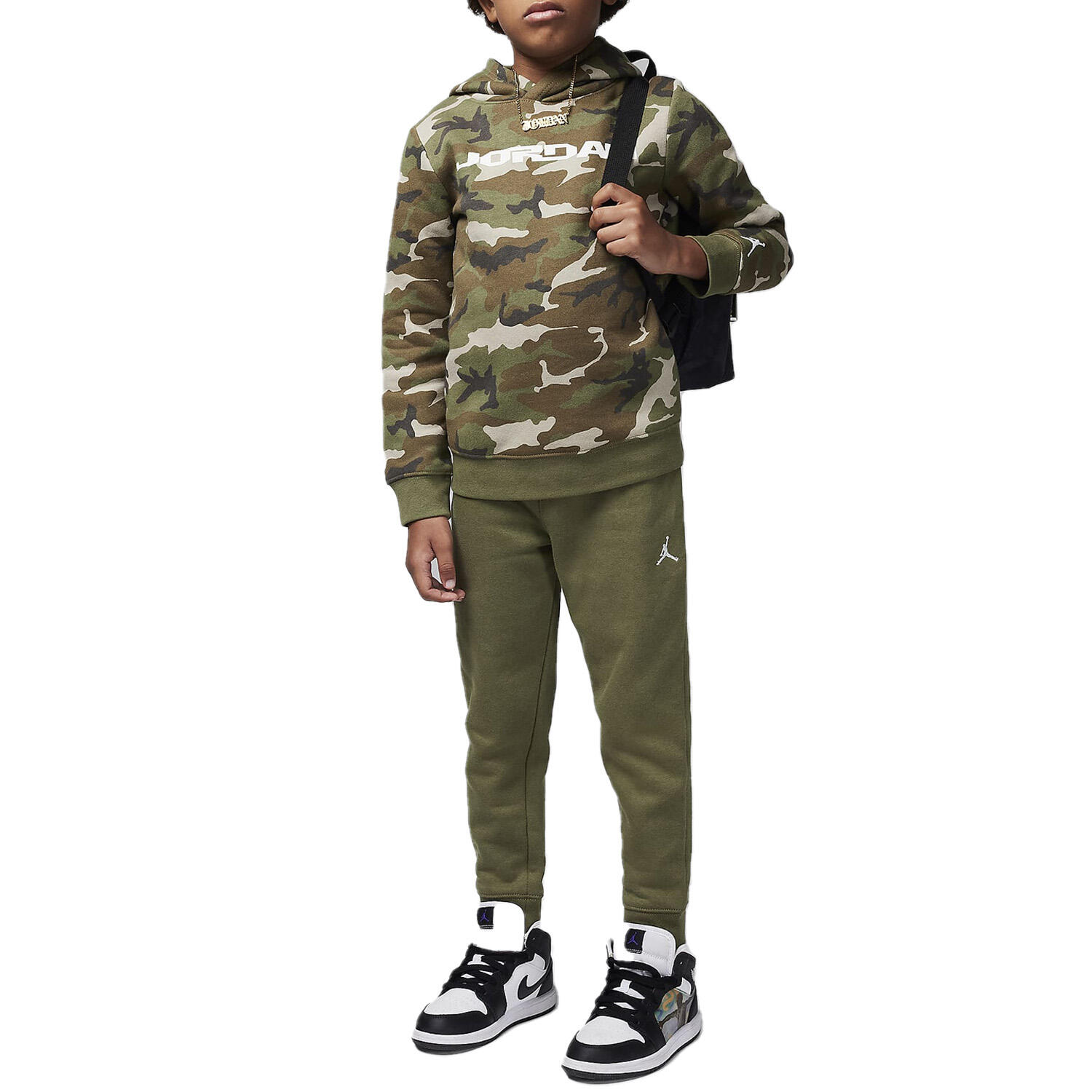 Nike - Survêtement Jordan vert 85D493-E6F 1/2