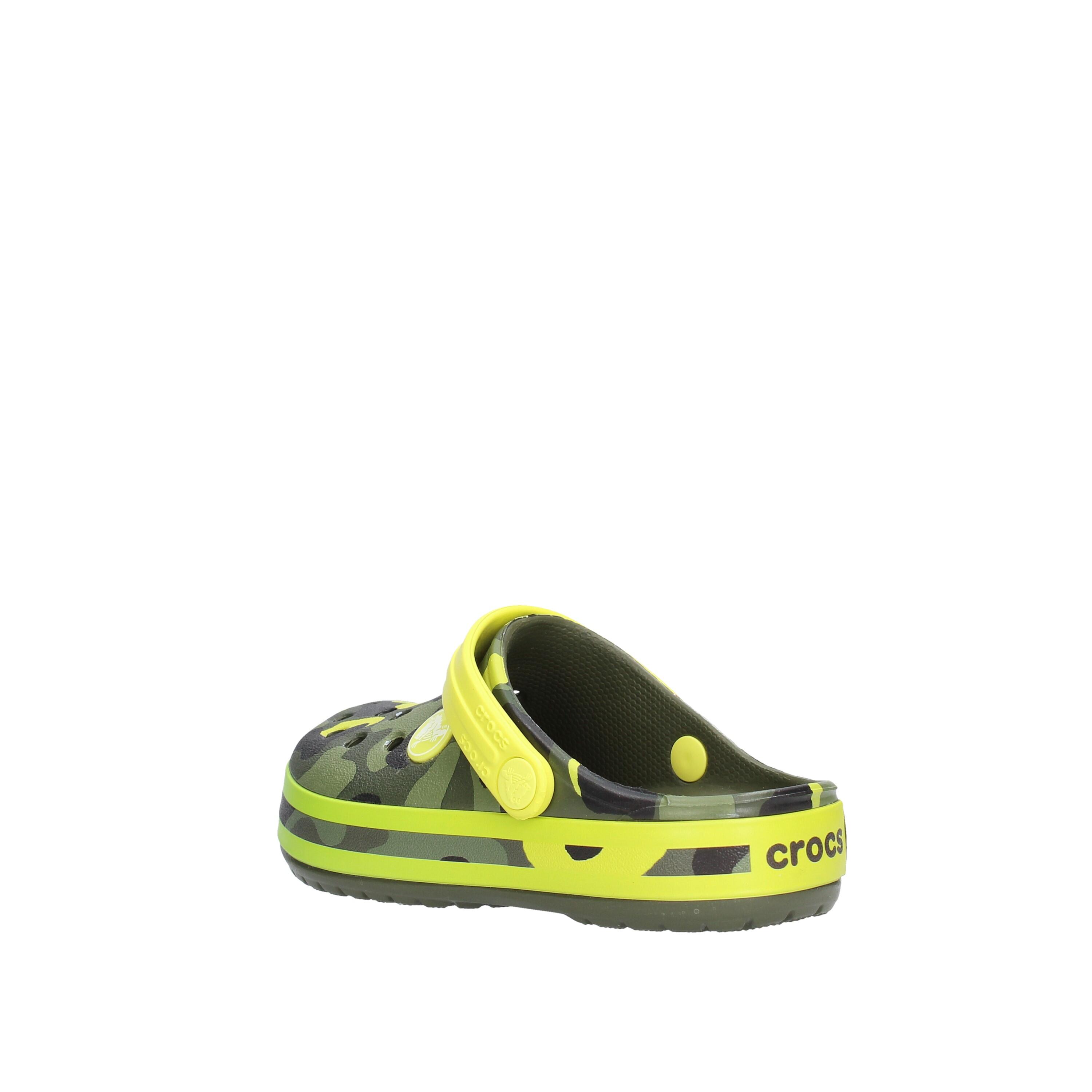 Sabot Bambino   Crocband verde mimet 205532 2/5