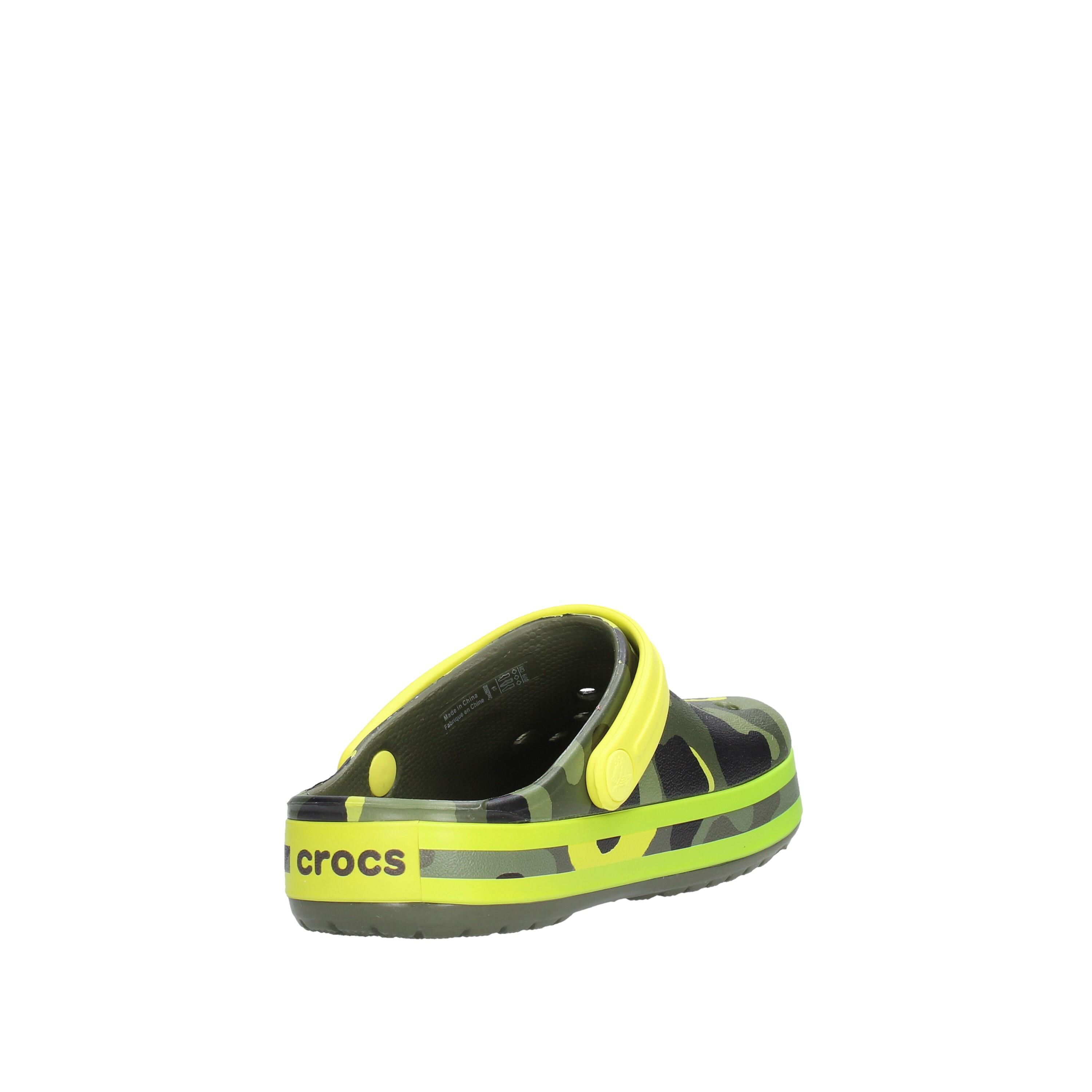 Sabot Bambino   Crocband verde mimet 205532 4/5