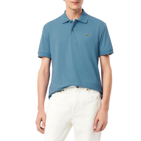 Lacoste Modello Short Sleeved Ribbed Collar Colore Bianco