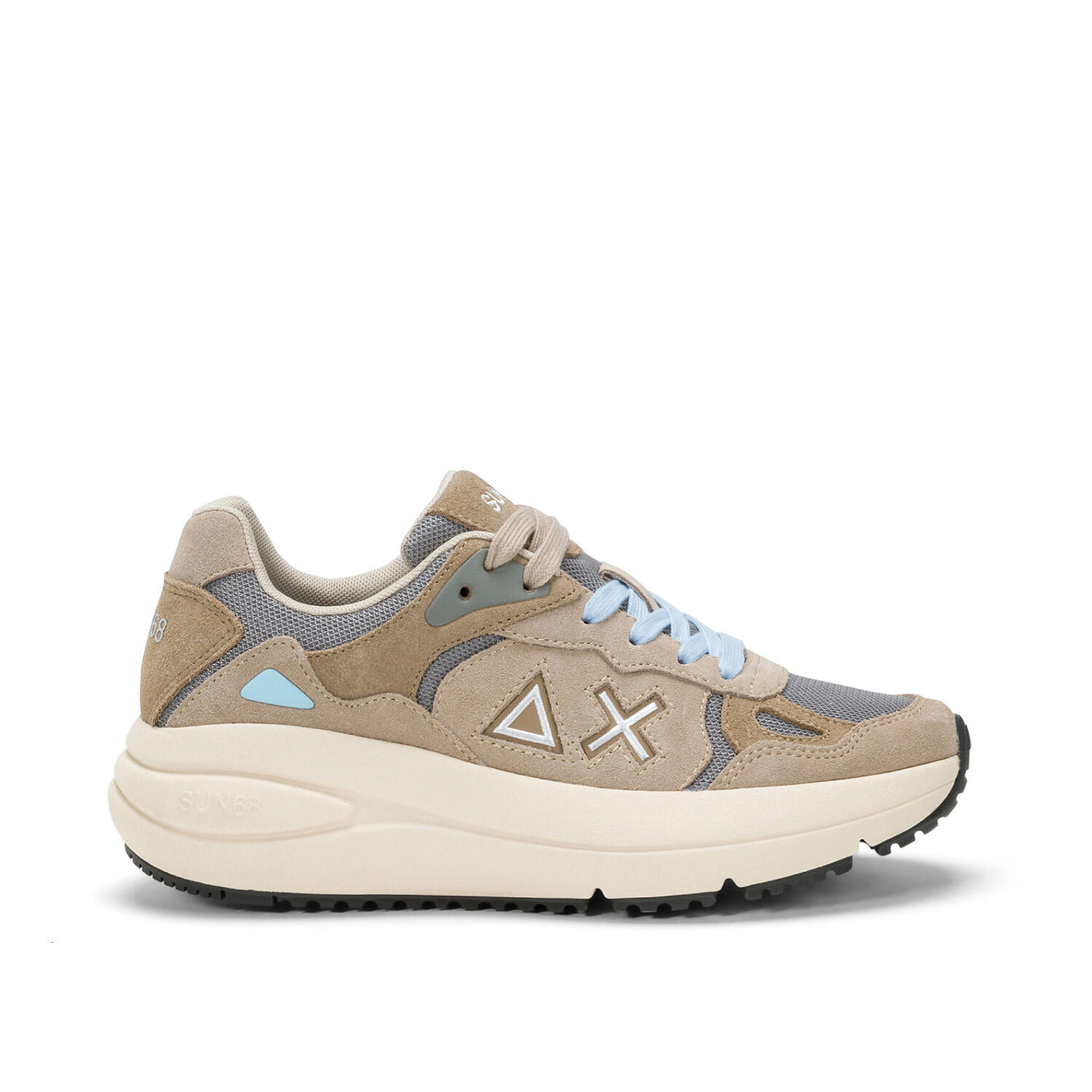 SUN68 Sneaker Donna   Venus suede beige Z44228-16