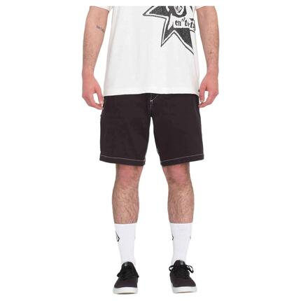 Volcom V Ent Hockey Dad Short 20 - short en coton pour homme - noir