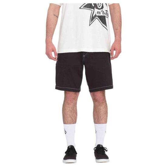 Volcom V Ent Hockey Dad Short 20 - short en coton pour homme - noir
