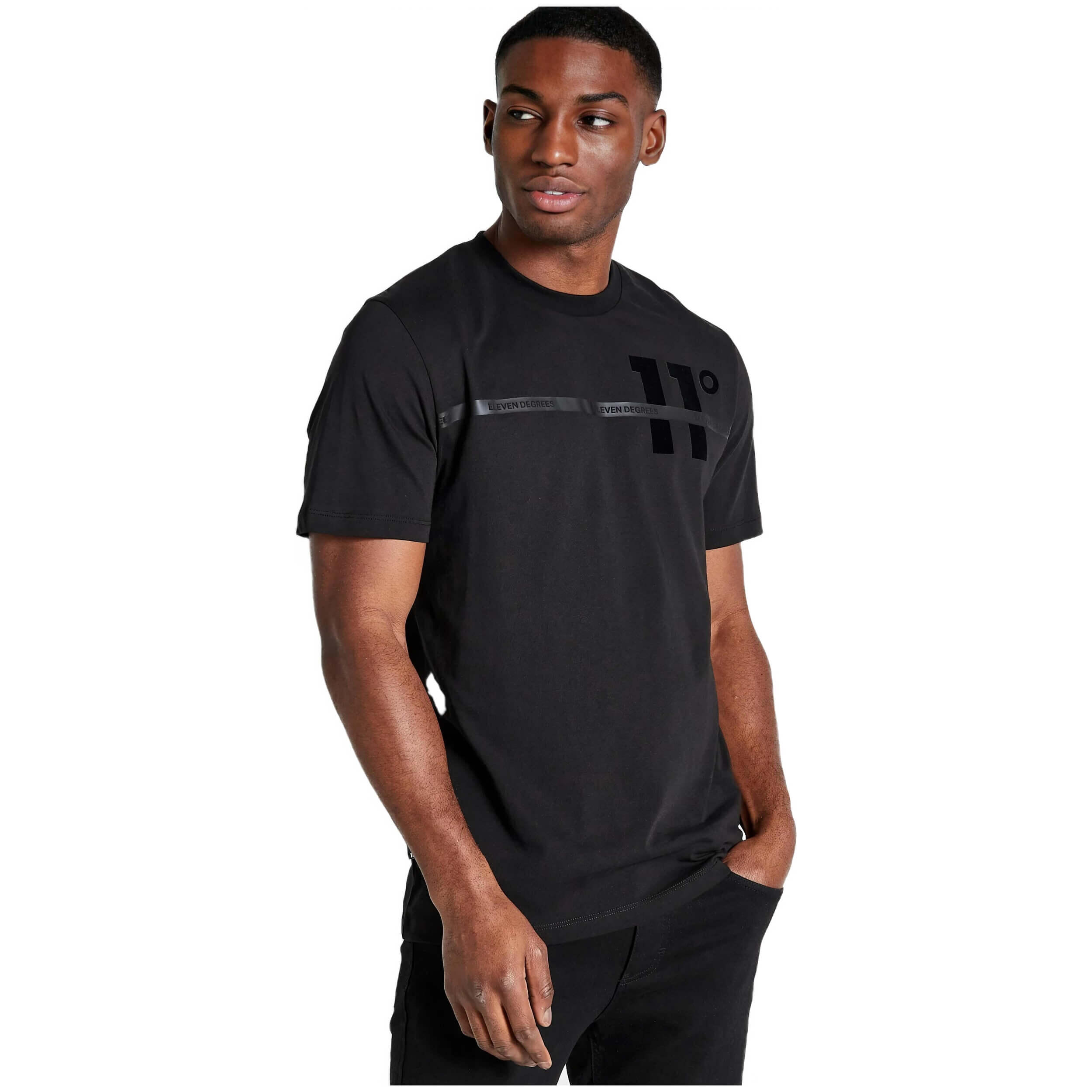 T-shirt 11 degrees modèle 11D3323-001 pour homme 1/2